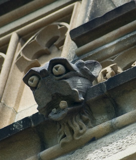 Image of grotesque gargoyle CreepyHalloweenImages