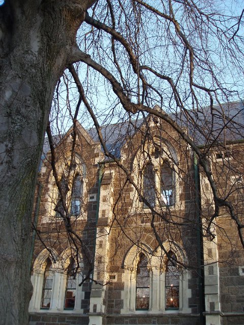 former university of canterbury buildings, christchurch stone windows old granite