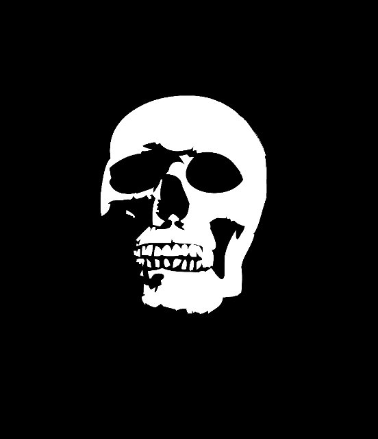 Image of white skull | CreepyHalloweenImages